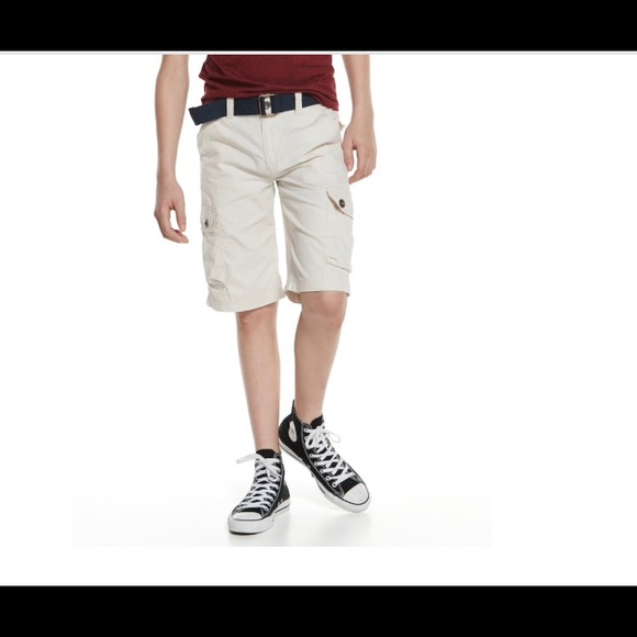 Boys 8-20 Levi's Twill cream Shorts 10 - Picture 3 of 4